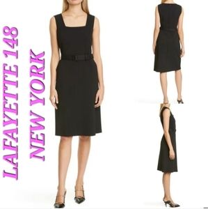 LAFAYETTE 148 NEW YORK Monica Belted Dress in Black